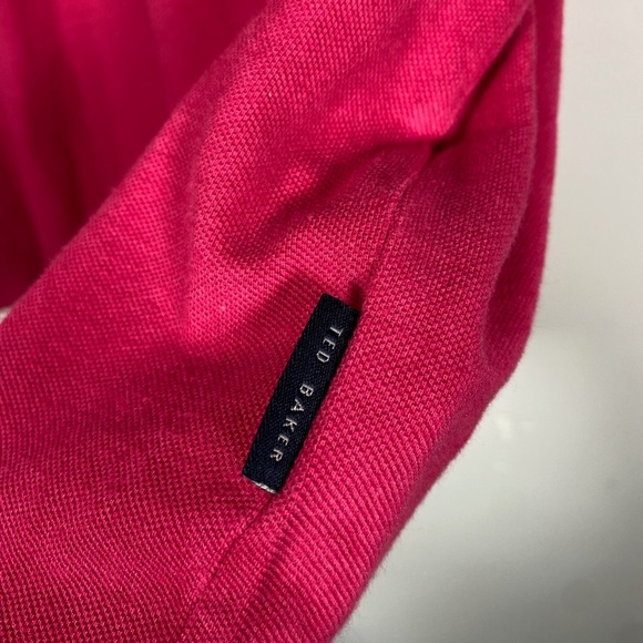 Ted Baker London Men’s Size 5 (XL) Cotton Blend Short Sleeve Polo Shirt - Picture 3 of 9